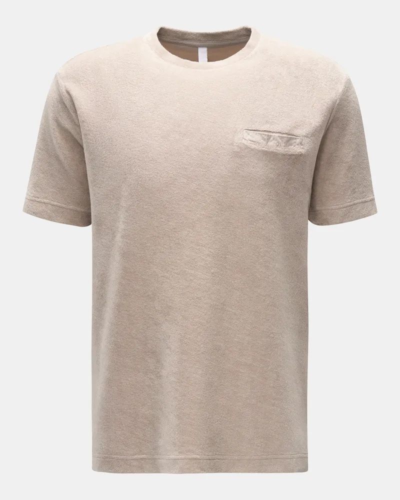 04651/ Herren - Frottee T-Shirt 'Terry Tee' beige Beige