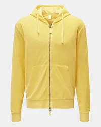 04651/ Frottee-Sweatjacke 'Terry Zip' gelb Gelb