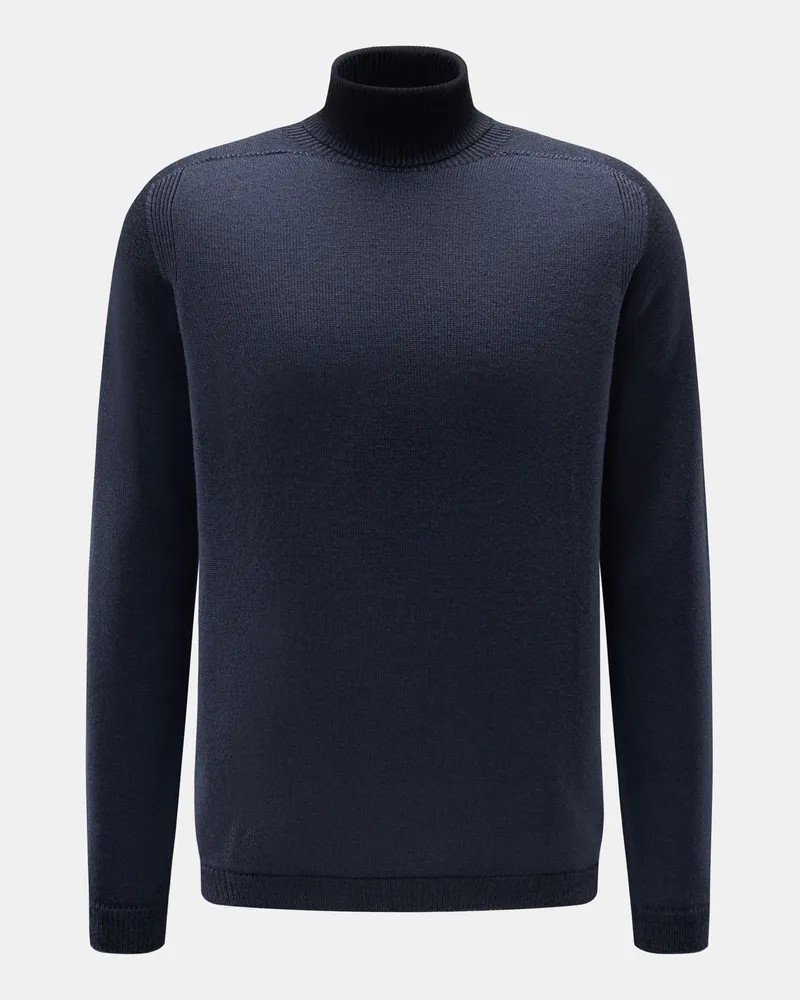 04651/ Herren - Rollkragenpullover dunkelblau Dunkelblau