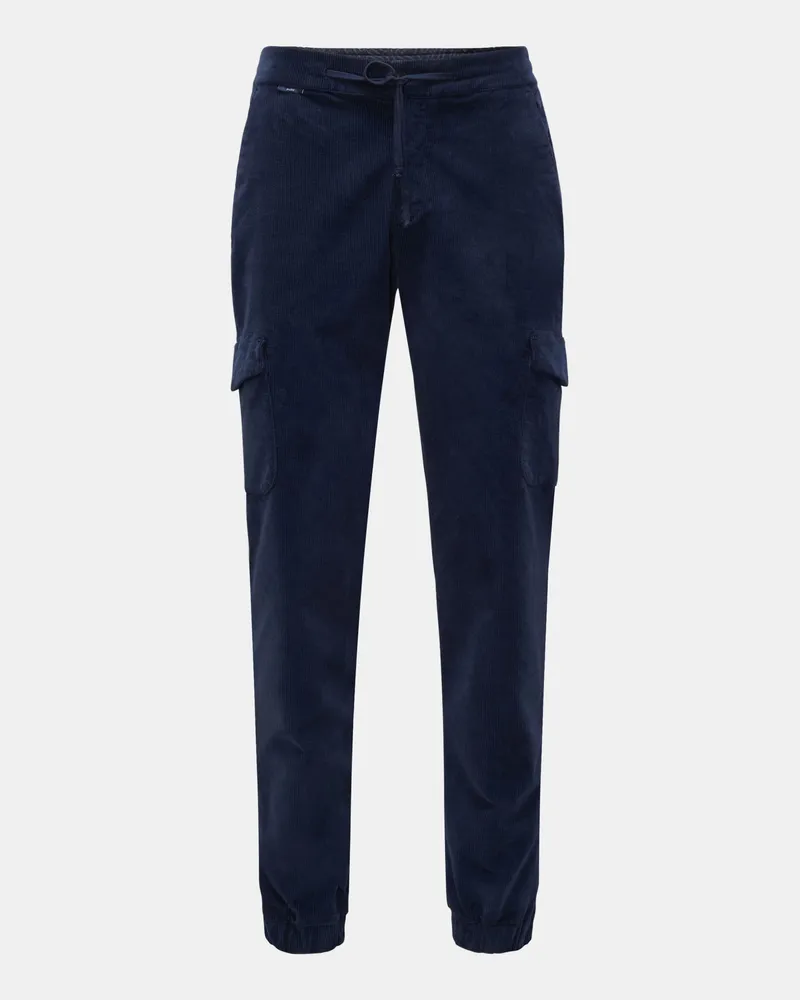 04651/ Herren - Cord Cargo-Joggpants navy Navy