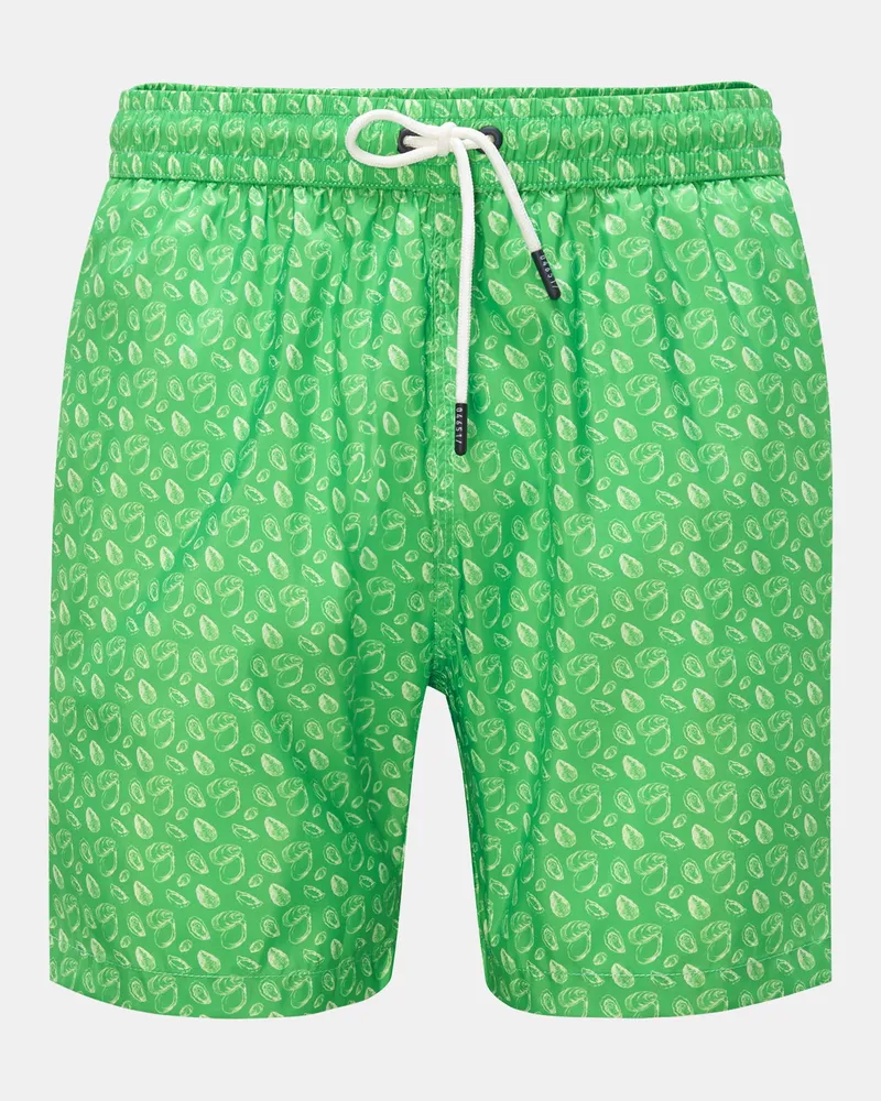 04651/ Herren - Badeshorts grün gemustert Grün