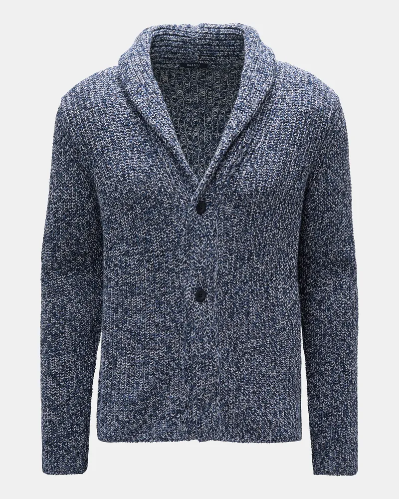 04651/ Herren - Cardigan 'Rainbow' navy/weiß Navy