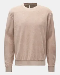 04651/ Frottee Rundhals-Sweatshirt beige Beige