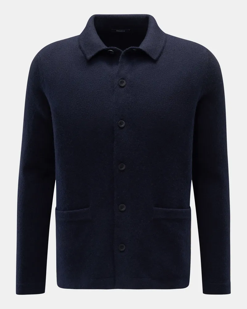 04651/ Herren - Cardigan navy Navy