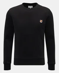 Kitsuné Rundhals-Sweatshirt schwarz Schwarz