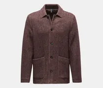 Herren - Jacke bordeaux/hellbraun