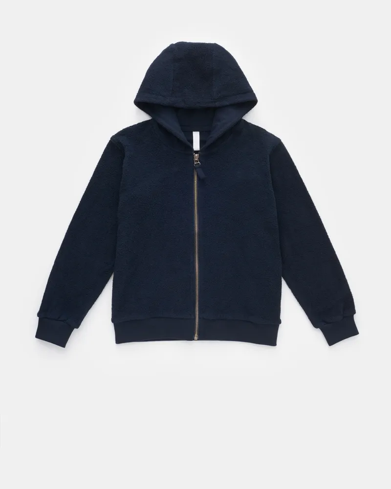 04651/ Herren - Kinder Fleece-Sweatjacke 'Oyster 040 Kids PF' navy Navy