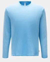 04651/ Leinen Rundhals-Longsleeve 'Linen Jersey' hellblau Hellblau