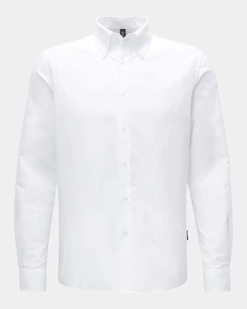04651/ Herren - Oxford-Hemd 'Oxford' Button-Down-Kragen weiß Weiß