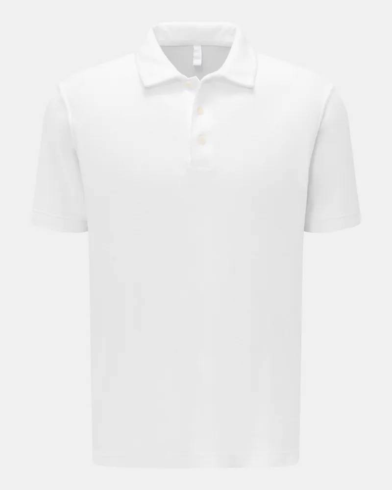04651/ Herren - Frottee-Poloshirt 'Terry Polo' weiß Weiß