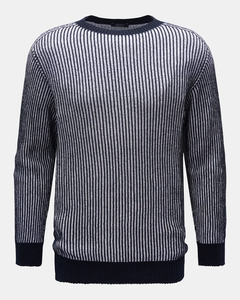 04651/ Herren - Wende-Rundhalspullover 'Reversible Crew' navy Navy