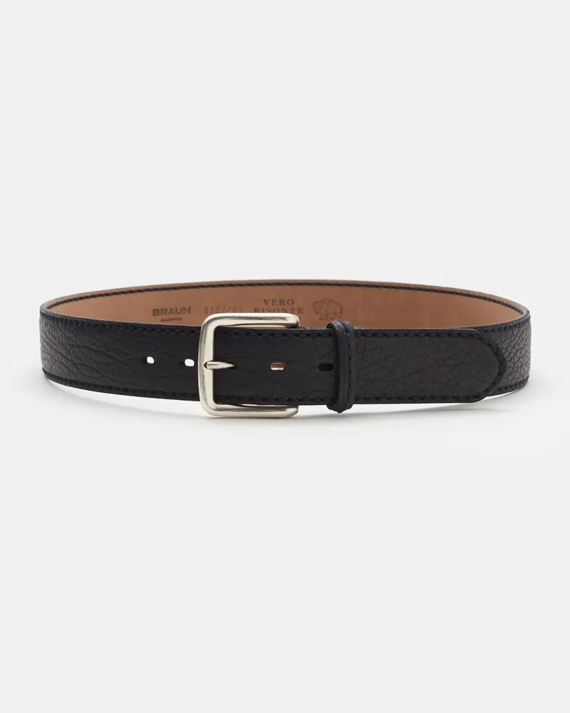 Fausto Colato Herren - Gürtel Bisonleder navy Navy