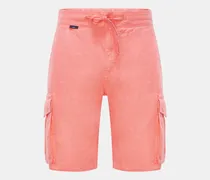 Herren - Leinen Cargo-Bermudas 'Linen Cargo' koralle