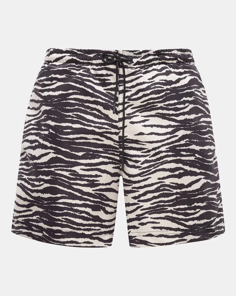 PT TORINO Herren - Badeshorts offwhite/schwarz gemustert Offwhite