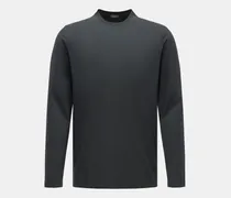 Herren - Rundhals-Longsleeve dark olive