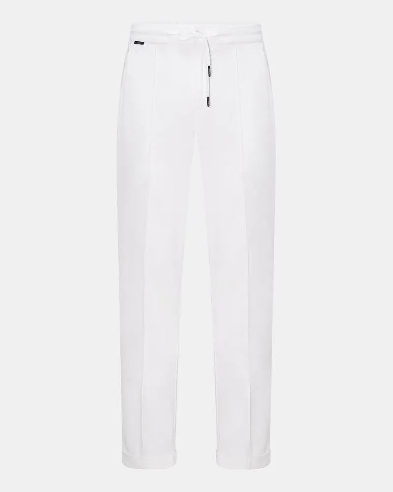04651/ Herren - Cord-Joggpants weiß Weiß
