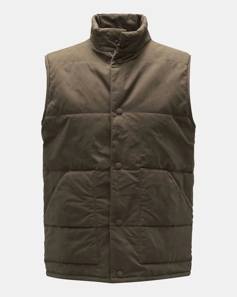 04651/ Herren - Outdoorweste 'Waxed Vest' oliv Oliv