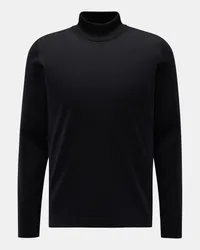 04651/ Rollkragenpullover 'Merino' schwarz Schwarz