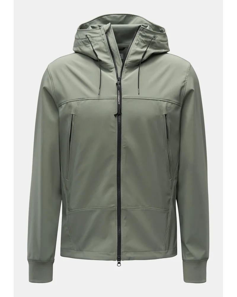 C.P. Company Softshell-Jacke 'C.P. Shell-R Goggle Jacket' graugrün Graugrün