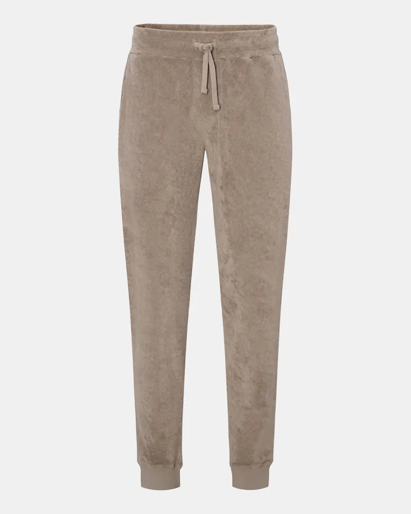 04651/ Herren - Frottee-Sweathose taupe Taupe