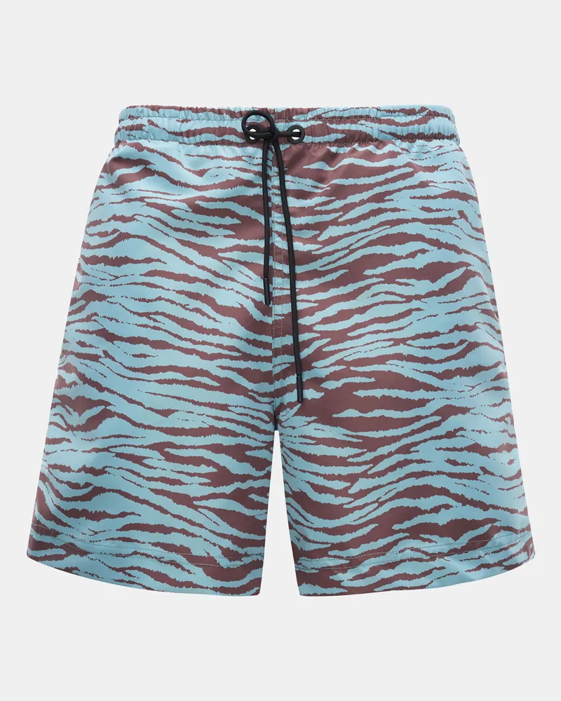 PT TORINO Herren - Badeshorts türkis/dunkelbraun gemustert Türkis