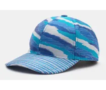 Baseball-Cap offwhite/blau/türkis