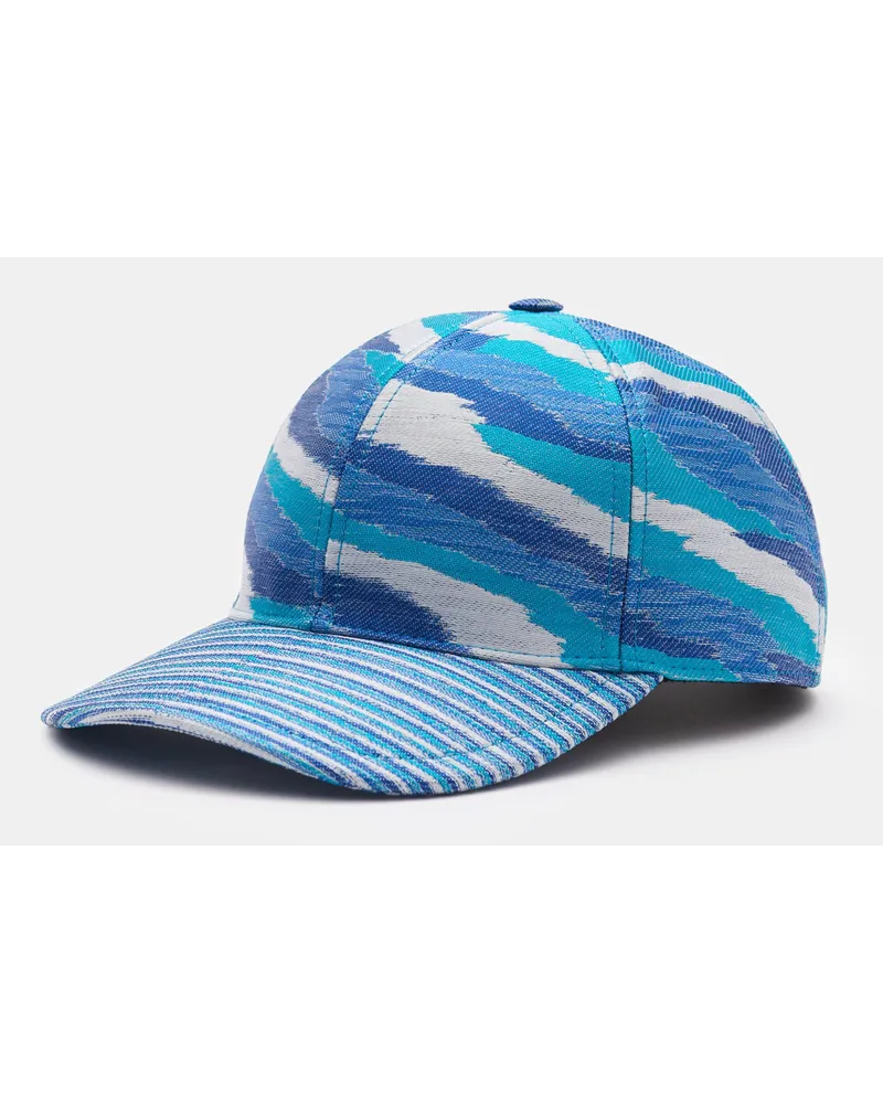 Missoni Baseball-Cap offwhite/blau/türkis Blau