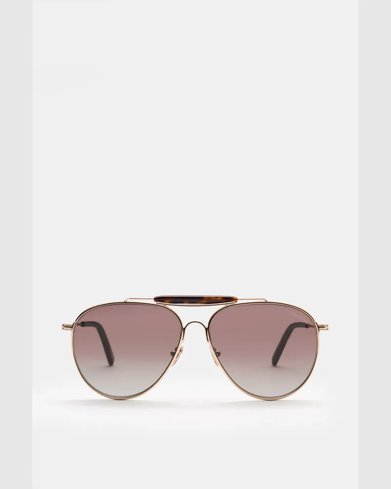 Tom Ford Herren - Sonnenbrille 'Rafael' gold/braun Gold