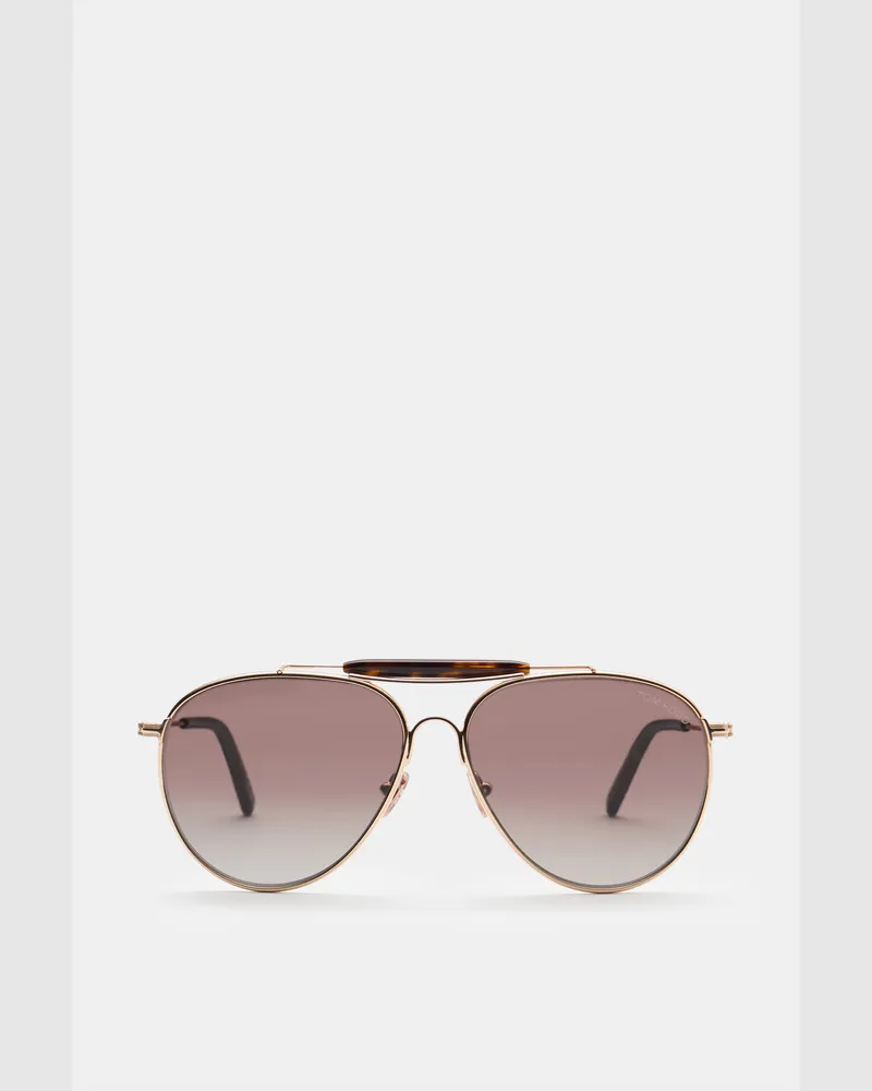 Tom Ford Herren - Sonnenbrille 'Rafael' gold/braun Gold