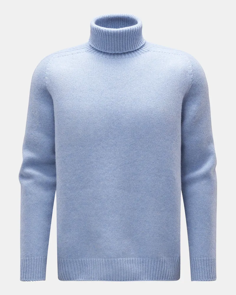 04651/ Herren - Rollkragenpullover 'Blended Turtle' hellblau Hellblau