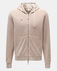 04651/ Frottee-Sweatjacke 'Terry Zip' beige Beige