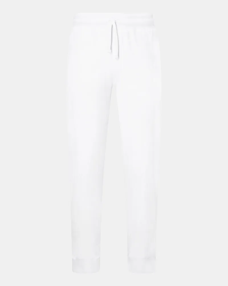 04651/ Herren - Frottee-Sweathose weiß Weiß