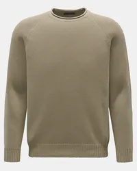 04651/ Rundhals-Pullover 'Cotton Crew' taupe Taupe