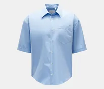 Herren - Kurzarm-Hemd Kent-Kragen blau