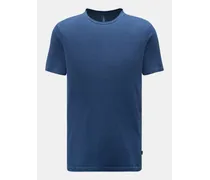 Rundhals-T-Shirt 'Linen Tee' dunkelblau