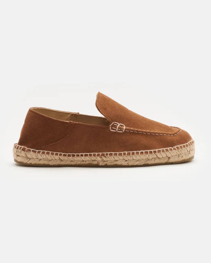 Manebí Herren - Espadrilles 'Suede Traveler Loafers' hellbraun Hellbraun