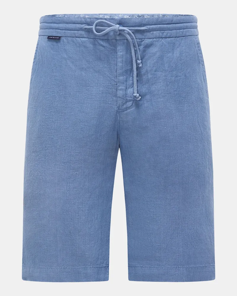 04651/ Herren - Leinen-Bermudas 'Linen Bermuda' rauchblau Blau