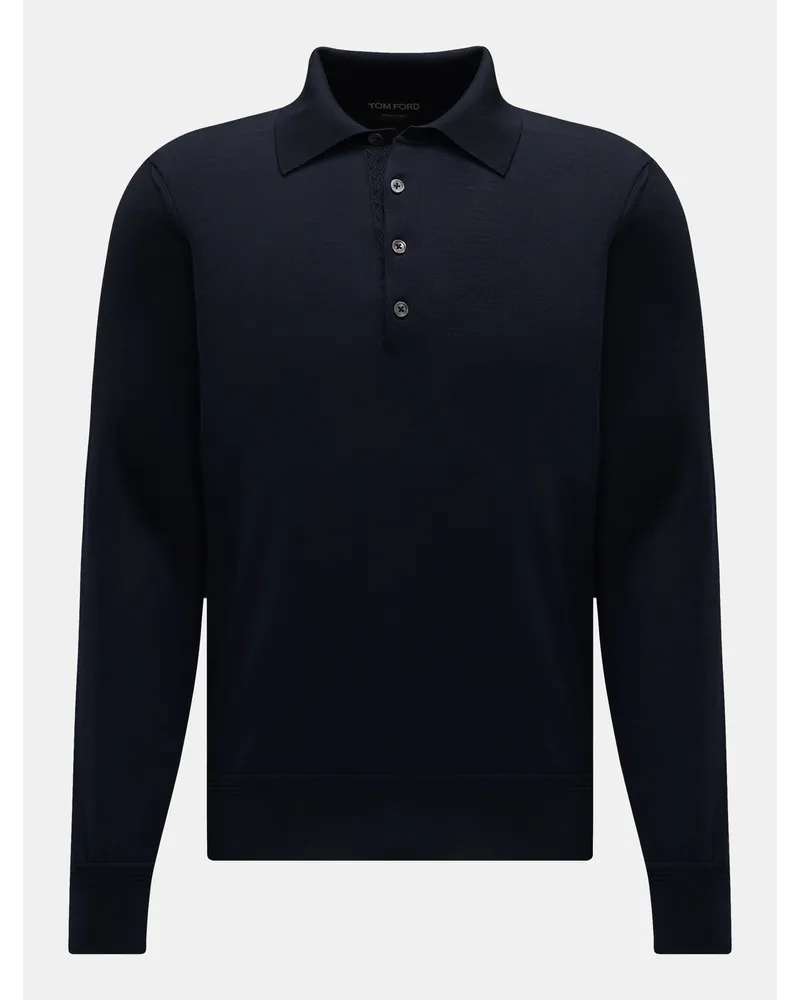 Tom Ford Strickpolo navy Navy