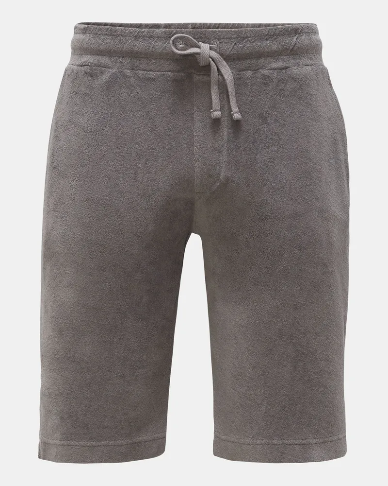 04651/ Herren - Frottee-Bermudas 'Oyster' dunkelgrau Dunkelgrau