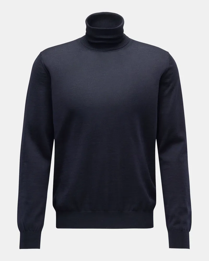 von BRAUN Herren - Feinstrick-Rollkragenpullover navy Navy