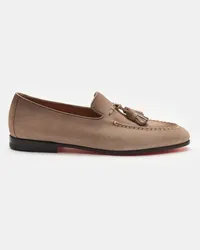 Santoni Tassel Loafer beige Beige