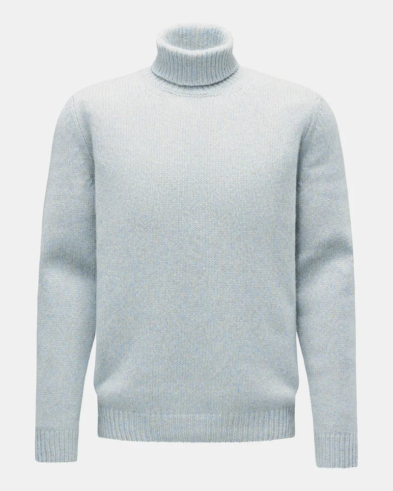 von BRAUN Herren - Cashmere Rollkragenpullover hellblau Hellblau