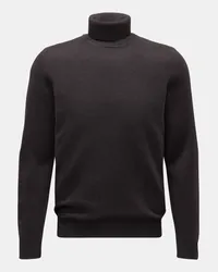 Fedeli Cashmere Rollkragenpullover 'Derby Slim' dunkelbraun Dunkelbraun