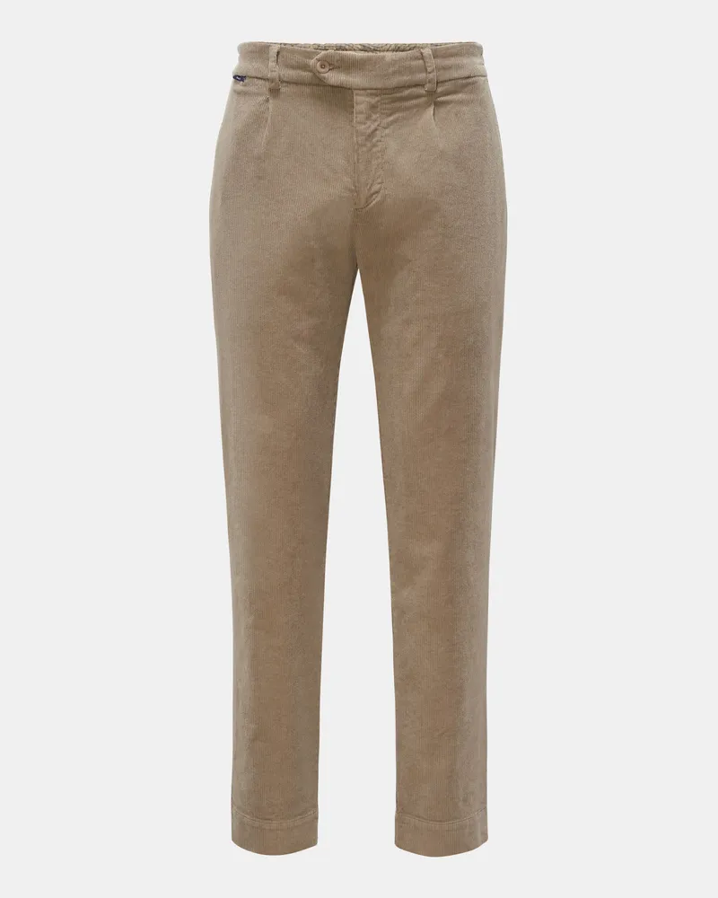 04651/ Herren - Cord-Joggpants 'Smart Pants Cord' beige Beige