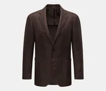 Herren - Sakko dunkelbraun kariert