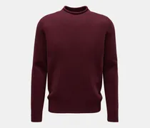 Herren - Pullover 'Blended Mock' bordeaux