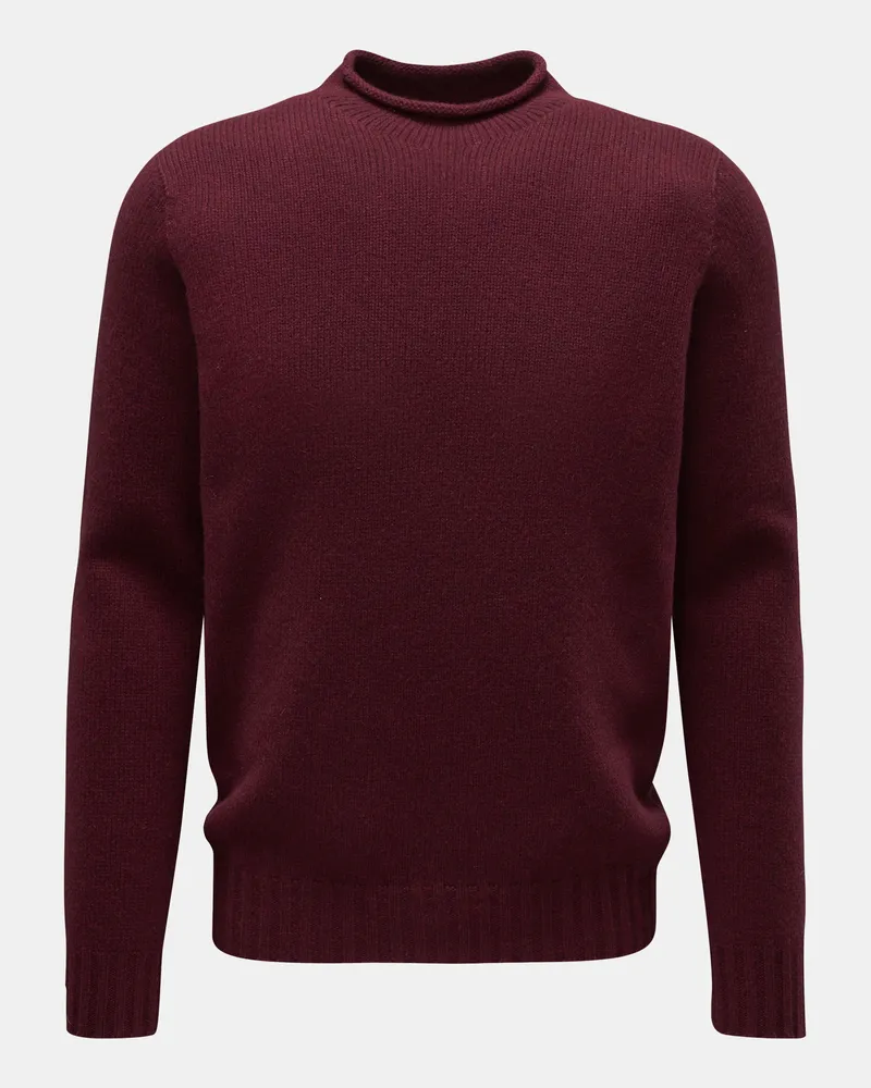 04651/ Herren - Pullover 'Blended Mock' bordeaux Bordeaux