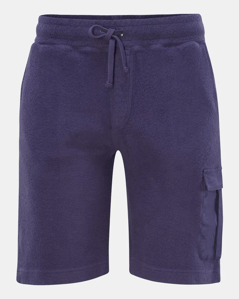 04651/ Herren - Fleece-Cargo-Shorts 'Oyster' violett Violett