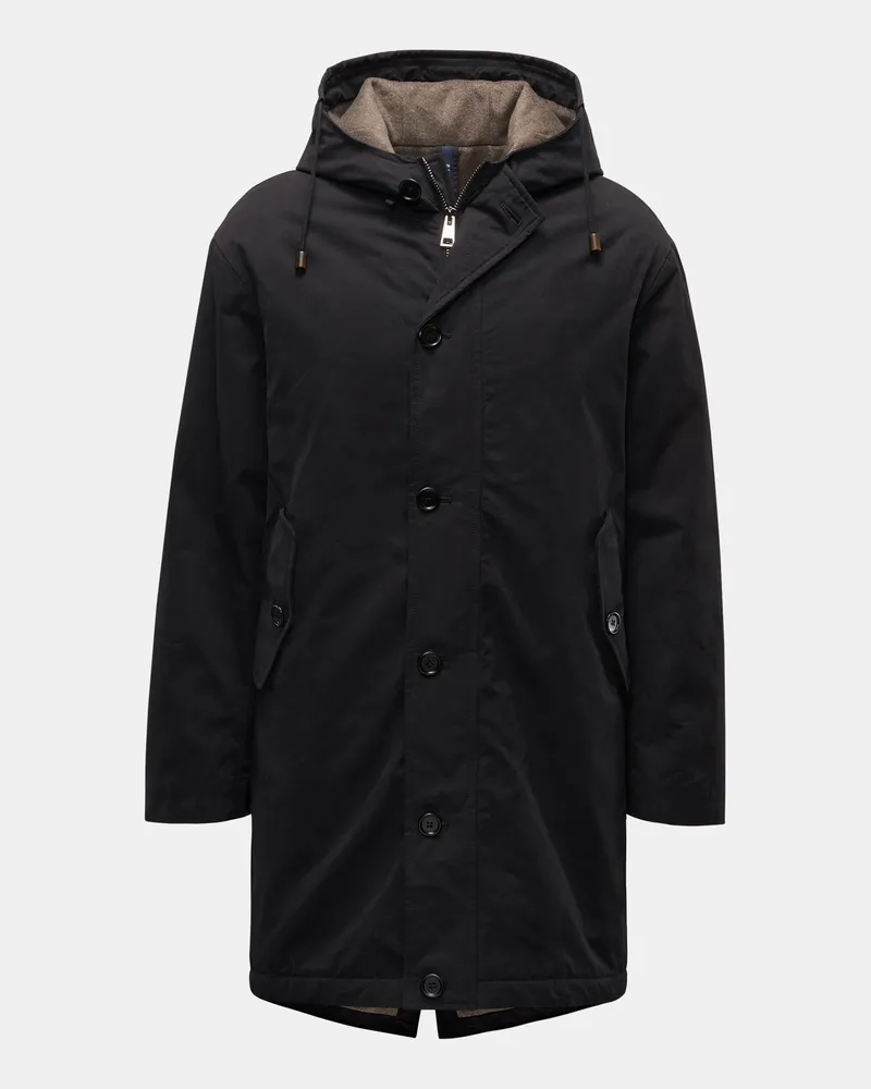 04651/ Herren - Parka 'Waxed Cotton' dark navy Dark