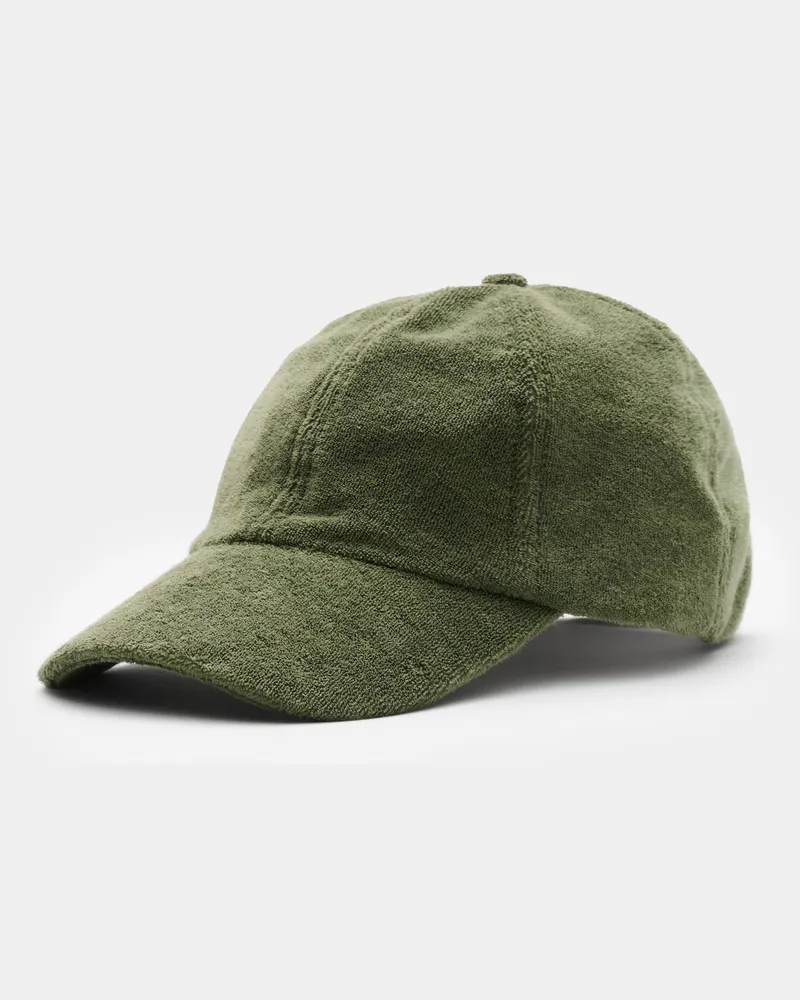 04651/ Herren - Frottee-Cap 'Oyster' graugrün Graugrün